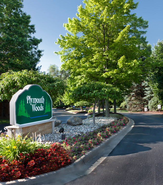 Plymouth Woods Apartments Entrance
