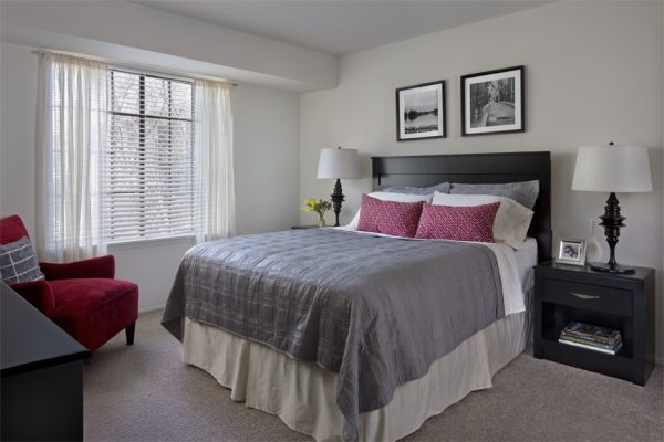 Bedroom with bed and furniture