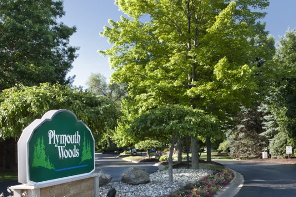 Plymouth Woods Apartments Entrance